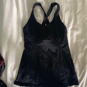 Lululemon Black Strappy Tank Top